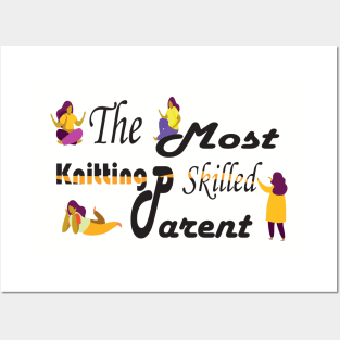 knitting mom Posters and Art